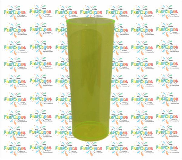LONG DRINK 35O ML NEON AMARELO