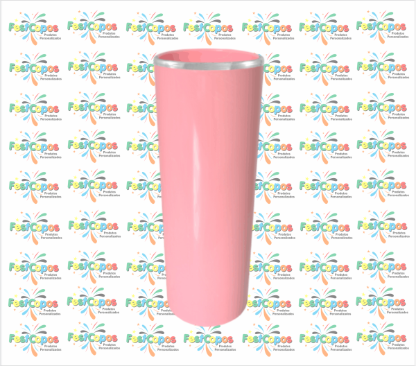 LONG DRINK 350 ml ROSA BB COM BORDA METAL
