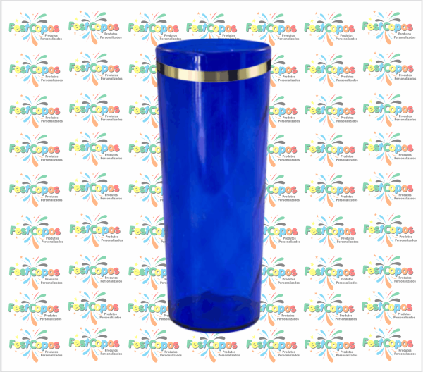 LONG DRINK 350 ML AZUL CRISTAL COM BORDA