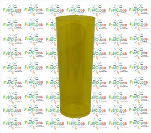 LONG DRINK 350 ML AMARELO TRANSLÚCIDO