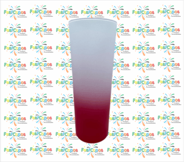 LONG DRINK 350 ML  DEGRADÊ VERMELHO