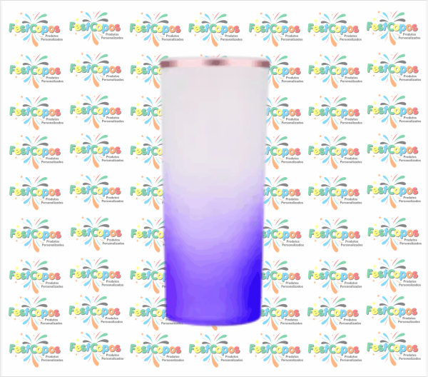 LONG DRINK 350 ML  DEGRADÊ ROXO COM  BORDA