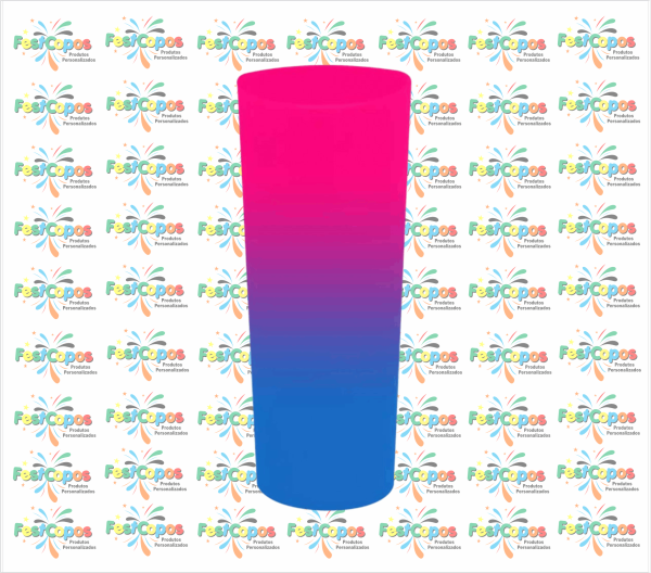 LONG DRINK BICOLOR - AZUL X ROSA