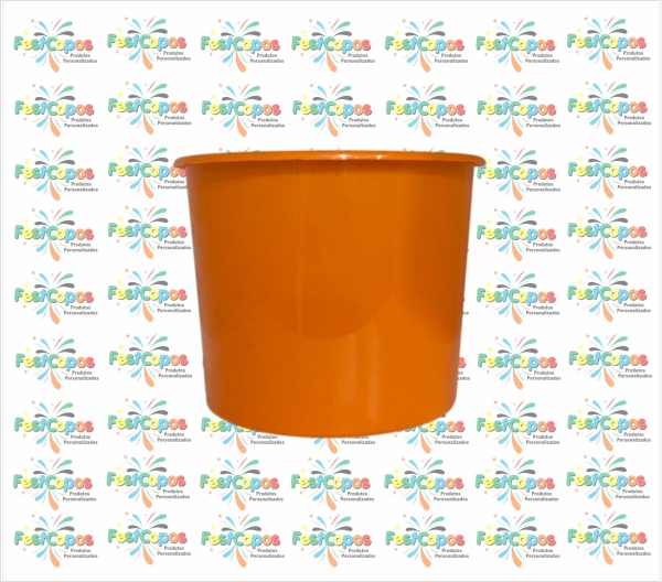 BALDE DE PIPOCA 1,5 LTS LARANJA