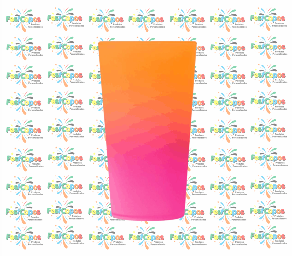 CALDERETA 550 ML BICOLOR  LARANJA X ROSA