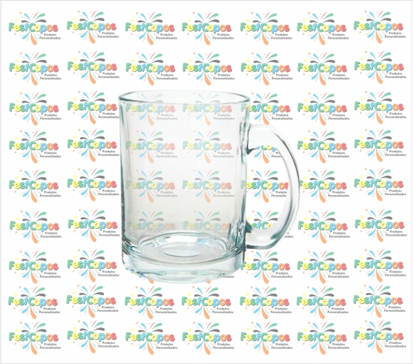 CANECA VIDRO CRISTAL 300 ml