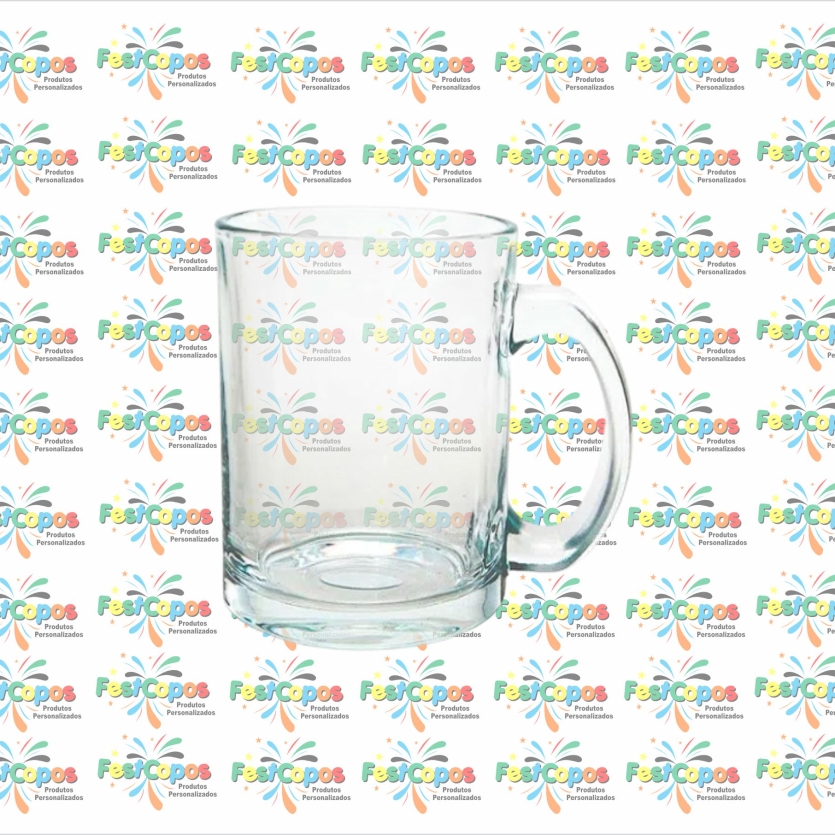 CANECA VIDRO CRISTAL 300 ml