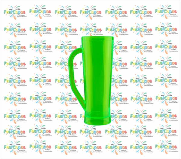 CANECA SLIM VERDE NEON