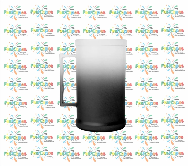CANECA DEGRADÊ 500ML  PRETA