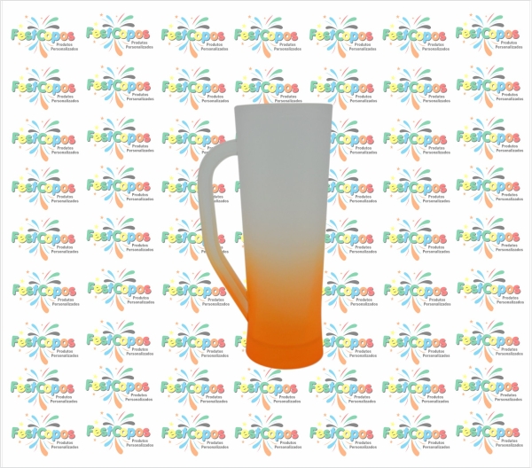 CANECA SLIM  DEGRADÊ LARANJA
