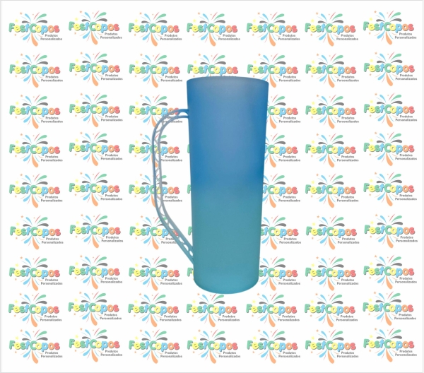 CANECA SLIM BICOLOR - TIFANY X AZUL