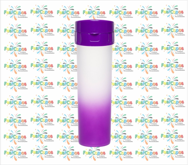GARRAFA ECO 450ML PARA TRANSFER LILÁS X LILÁS