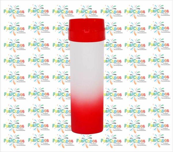 GARRAFA ECO 450ML PARA TRANSFER VERMELHA