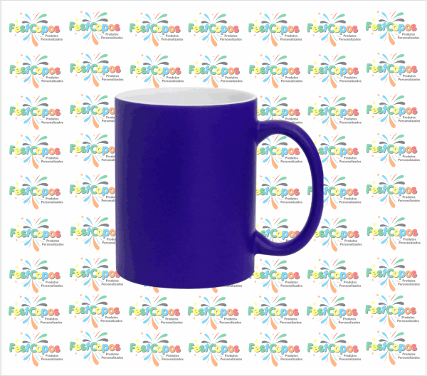 CANECA DE PORCELANA MÁGICA AZUL