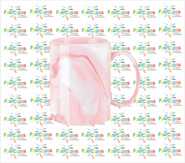CANECA DE PORCELANA MÁRMORE