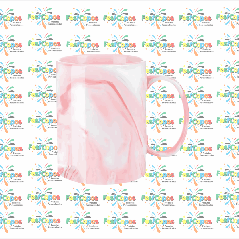 CANECA DE PORCELANA MÁRMORE