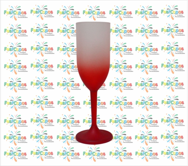 TAÇA 190ML DEGRADÊ VERMELHA