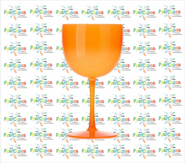 TAÇA DE GIN LARANJA NEON 550 ML