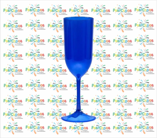 TAÇA 190 ML AZUL CRISTAL