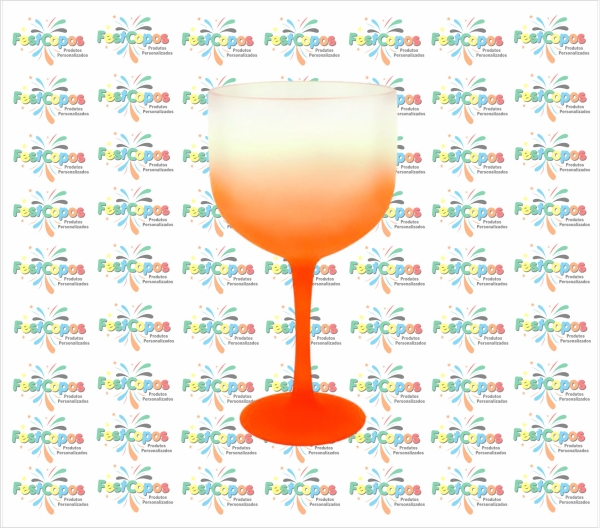 TAÇA DE GIN DEGRADÊ LARANJA