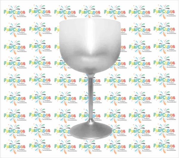 TAÇA DE GIN DEGRADÊ PRATA