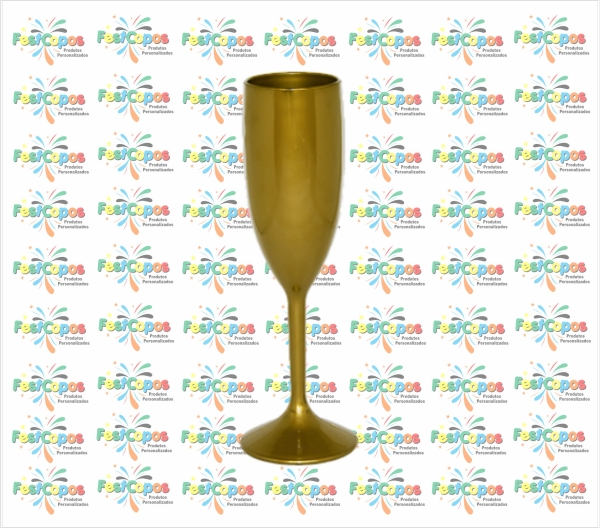 TAÇA 190 ML DOURADA